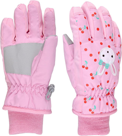 Kids Ski Snow Gloves Water-Resistance Windproof Winter Cold Weather Gloves for Boys Girls Warm Thermal Snowboard Mittens