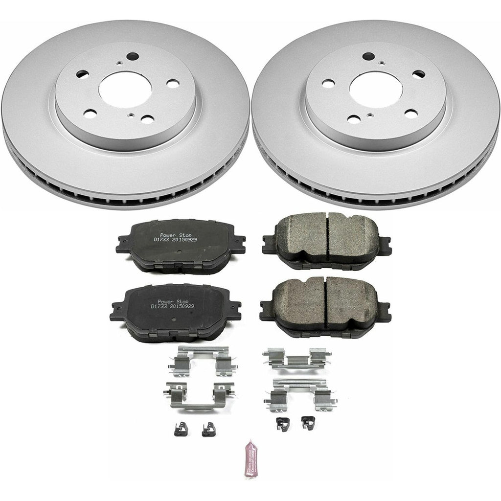 PowerStop Z17 Brake Pad & Fully Coated Rotor Kit Front CRK6990