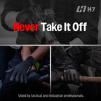 Premium Tactical Gloves - ANSI A7 Cut Resistant - Medium (Black)