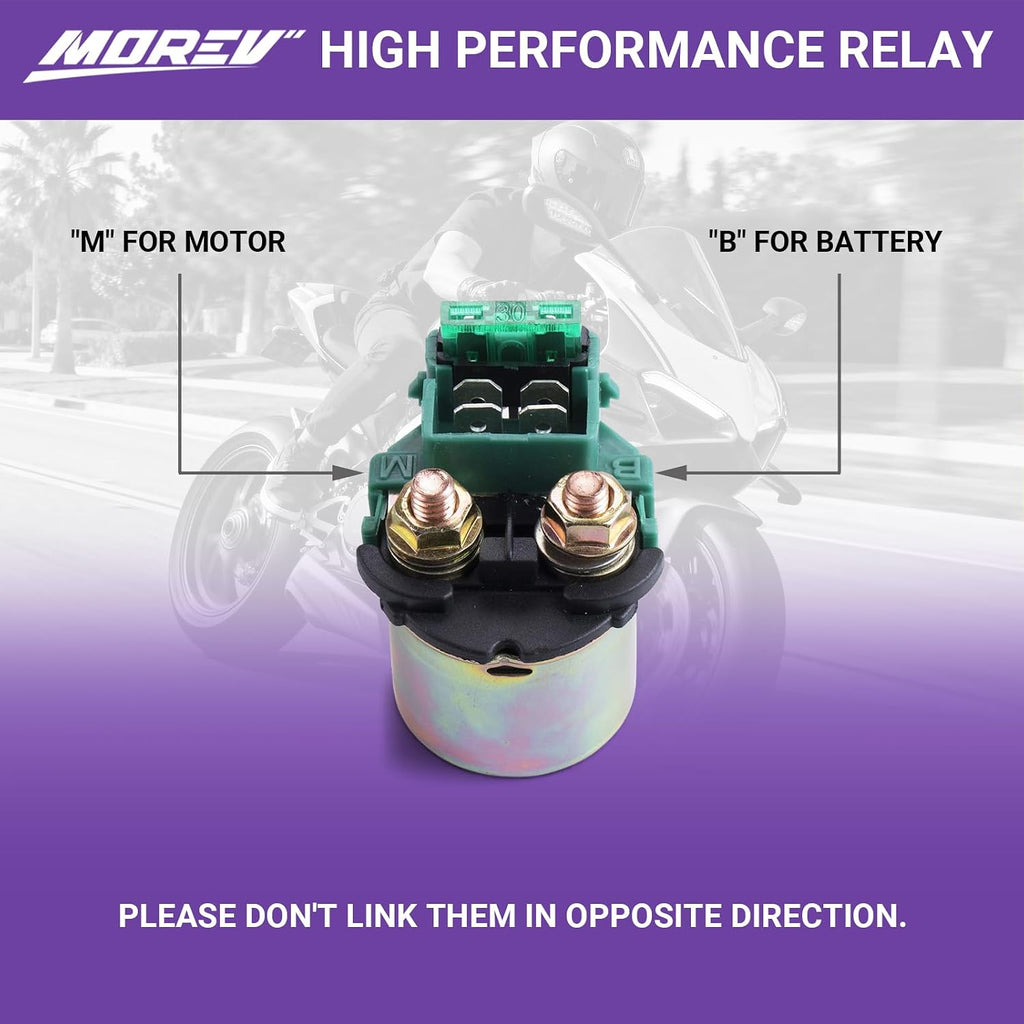 MOREV Starter Solenoid Relay Compatible with Kawasaki Bayou 220, Bayou 250