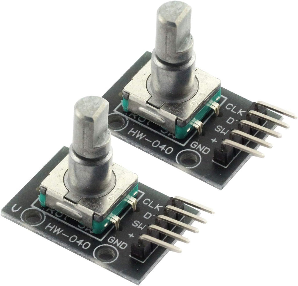 2pcs Rotary Encoder Module KY-040 360 Degrees for Arduino Compatible Brick Sensor Switch Development Board