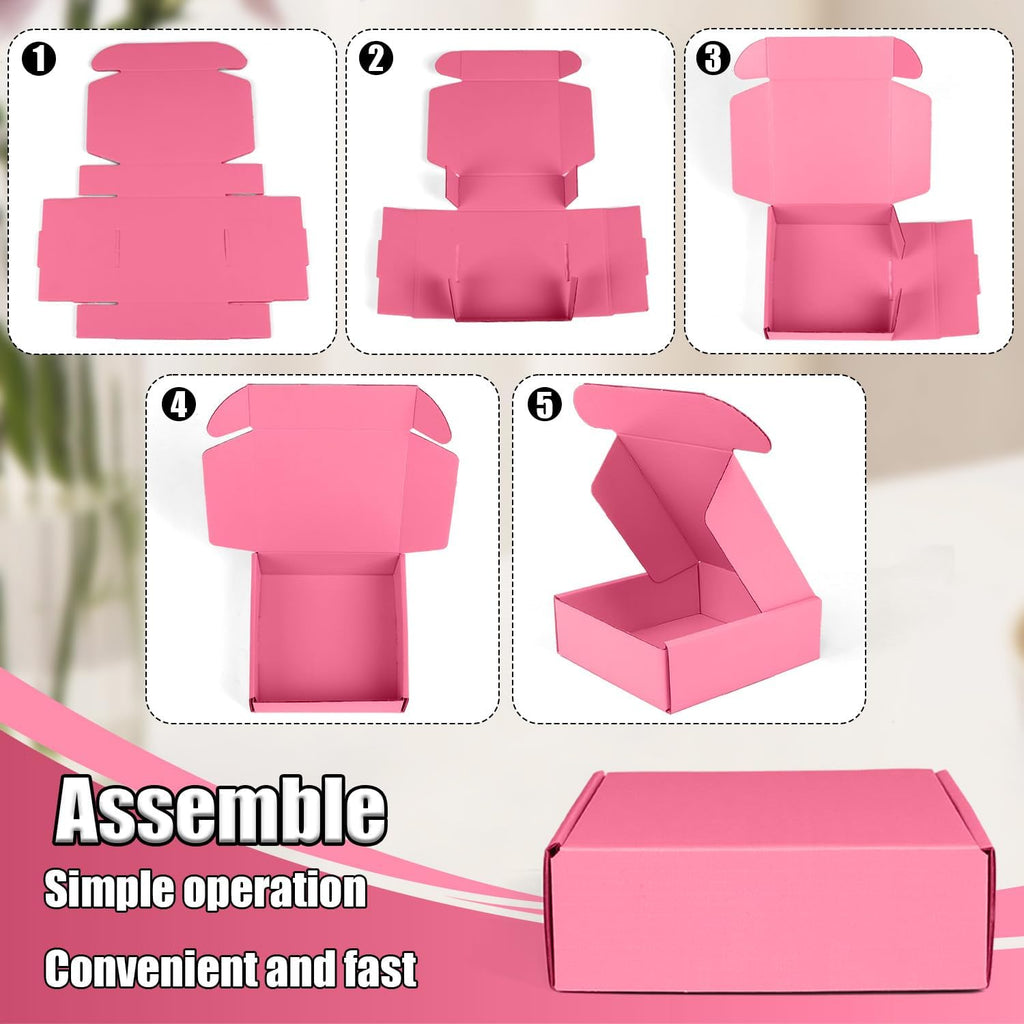 Small Shipping Boxes, 50 Pack Cardboard Box Corrugated Mailer Boxes Small Corrugated Boxes For Shipping Packaging