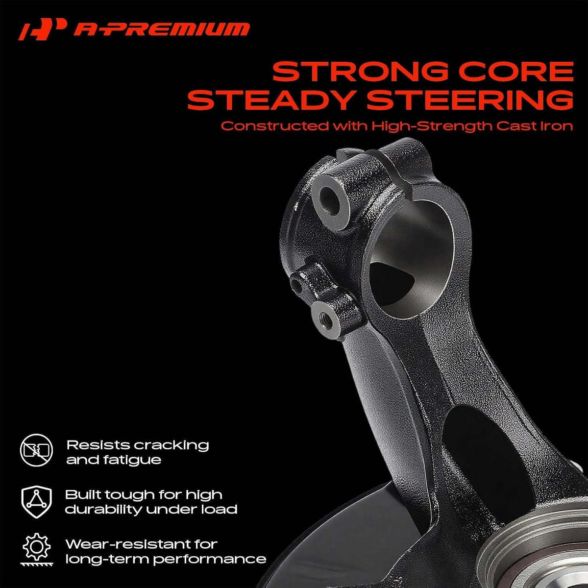 A-Premium Front Left Steering Knuckle & Wheel Bearing Hub Assembly