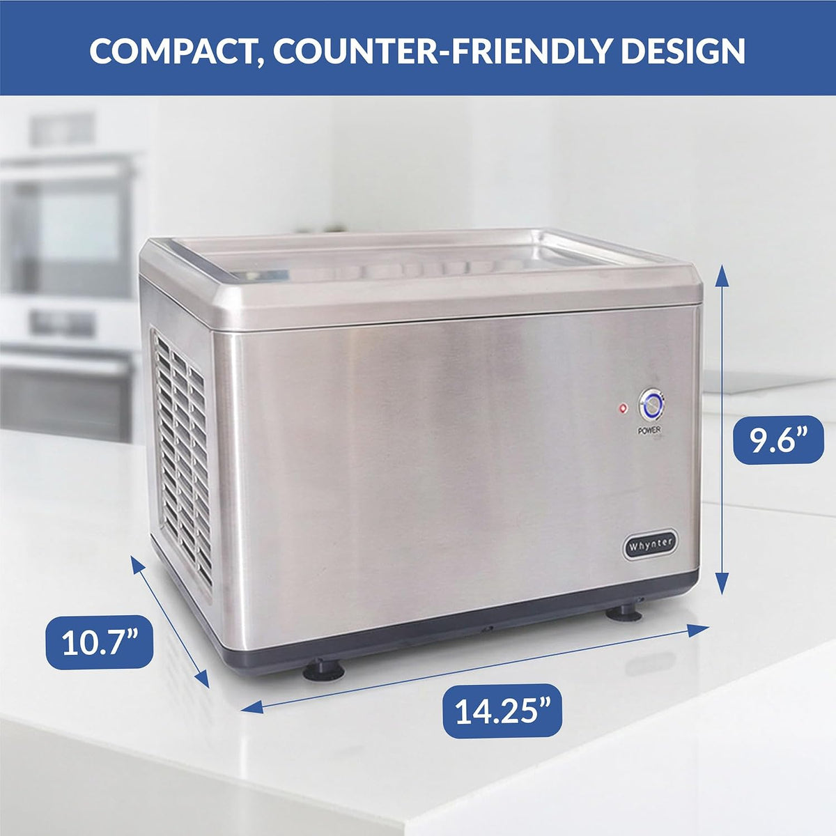 Automatic Rolled Ice Cream Maker, 0.5 Qt, ICR-300SS