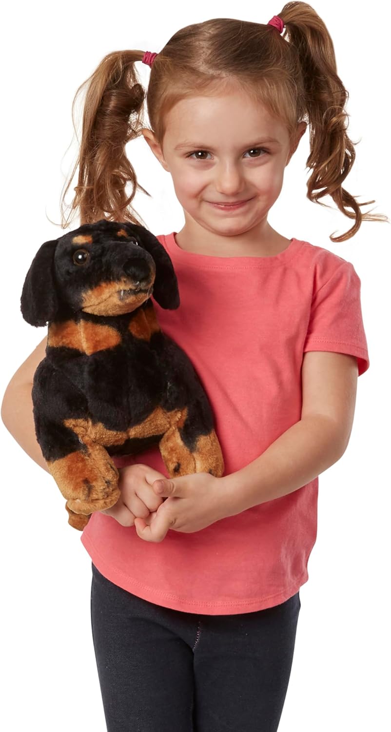 Melissa & Doug Giant Dachshund - Lifelike Stuffed Animal Dog Large