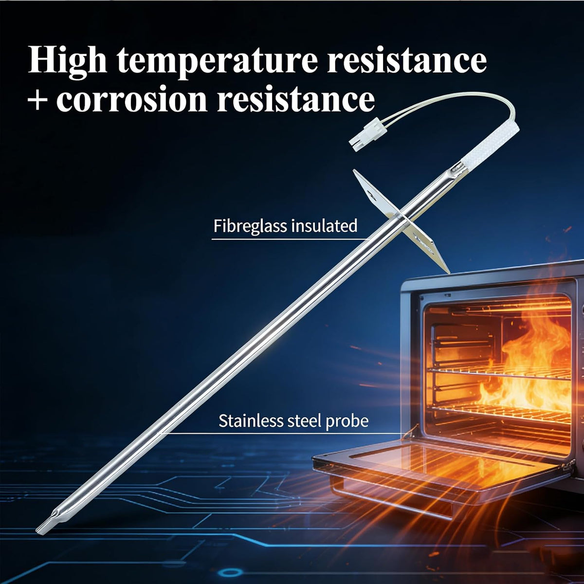 Upgraded WPW10181986 W10181986 Range Oven Temperature Sensor Probe