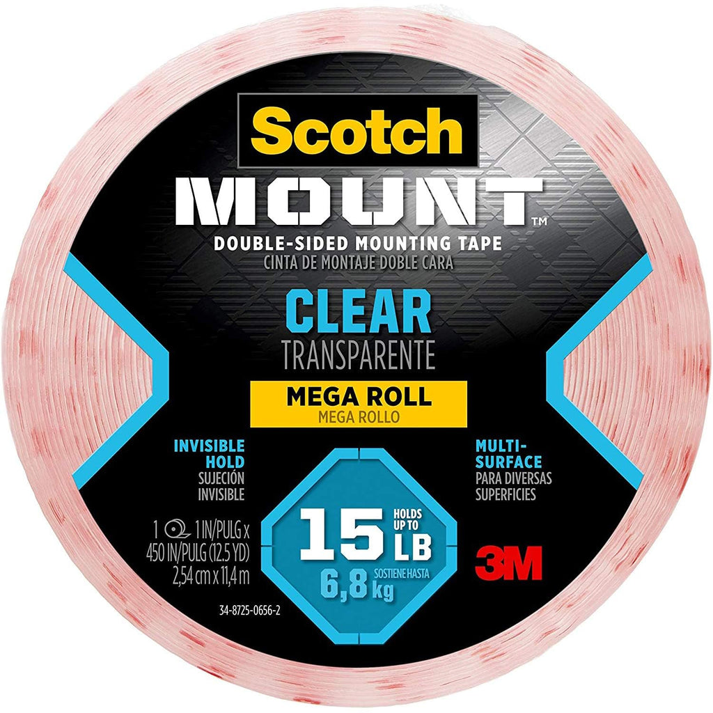 Clear Double-Sided Mounting Tape, Clear, 1 Roll
