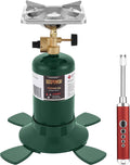 Propane Cylinder Top Stove with Adjustable Burner, 10000BTU Portable Camping/Backpacking Cooker,Camping Stove