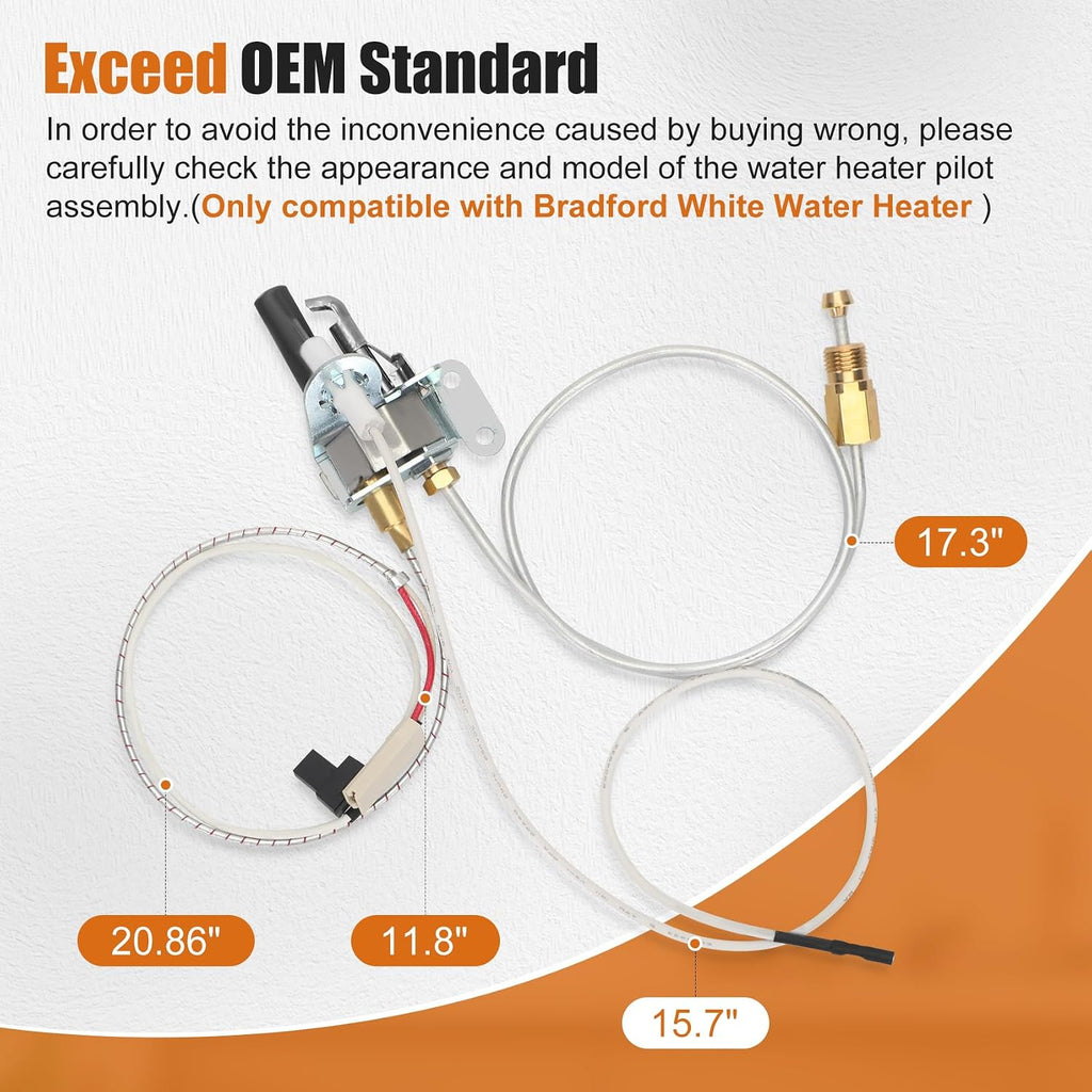 233-47845-05 Water Heater Pilot Assembly for Bradford White Water Heater