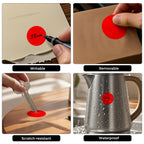 Red Round Stickers Roll 1.5 Inch Vinyl Dot Labels 1000 PCS