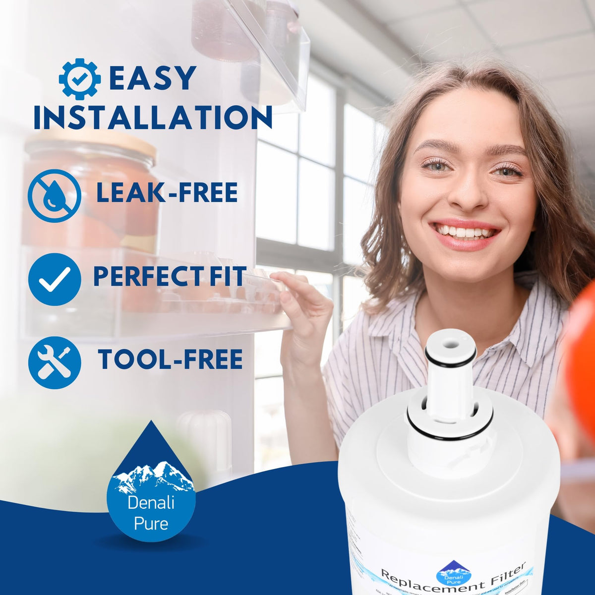 Replacement for Samsung RF266ABBP Refrigerator Water Filter
