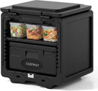 2-Tier Insulated Food Pan Carrier with Removable Pizza Box (1)
