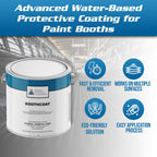 BoothCoat 5201 Peelable Spray Booth Wall and Floor Paint, 1 Gallon