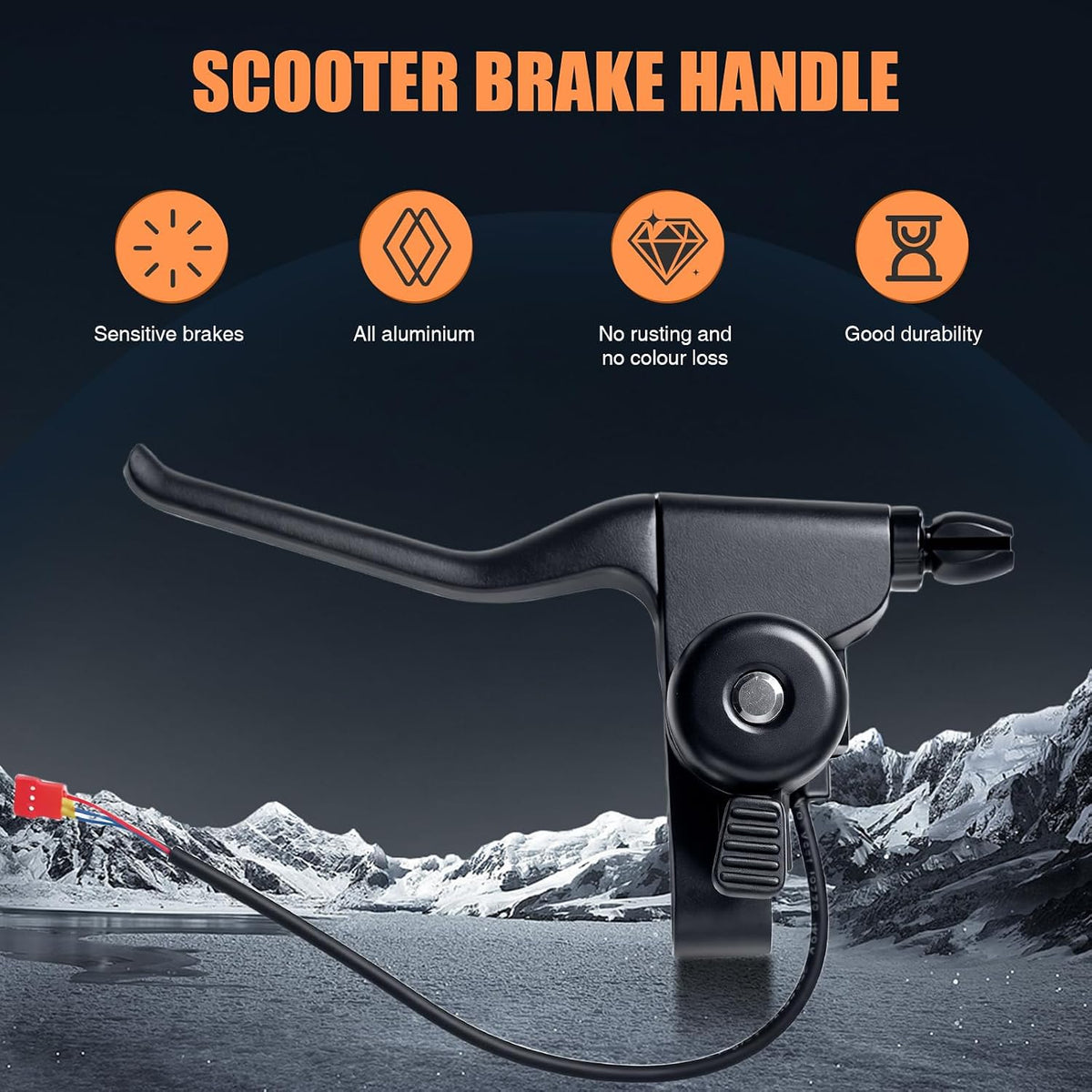Scooter Brake Handle Lever & Brake Cable Compatible with GOTRAX GXL V2 Electric Scooter Part Replacement Accessories