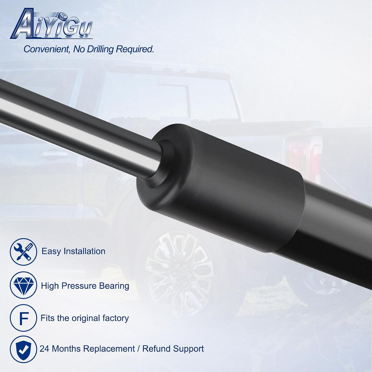 Tailgate Assist Shock Lift Assist Kit for Dodge 2009-2018 Ram 1500