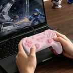Wired Gamepad, Hall Effect Joysticks & Triggers, 1000Hz, Light Pink