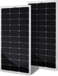 200 Watt 12 Volt Monocrystalline Solar Panel 2 Pack of 9BB Cell 100W High Efficiency Solar Module Charge Battery for