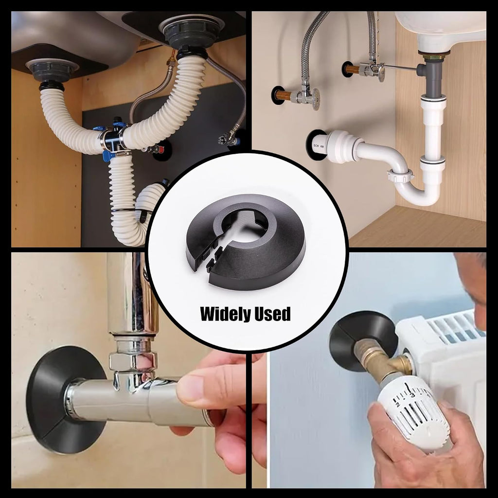 Fit 3/4 Inch Flange Water Pipe Cover Decoration 20mm Plastic PP escutcheon