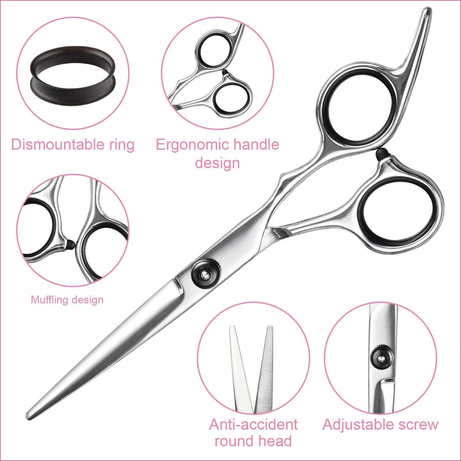 Hair Cutting Scissors Thinning Shears- Fcysy Professional Barber Sharp Hair Scissors Hairdressing Shears Kit with