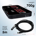 Indoor Thermometer Hygrometer Large LCD Display with 5M External Sensor