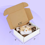 7x5x2 Small Shipping Boxes 50 Pack - White Cardboard Box Mailers, Corrugated Mailing Boxes for Packaging Small Business