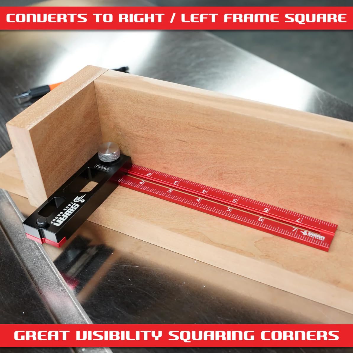 Swan Tool Group Merlin Flat Double Square, 8 Inch