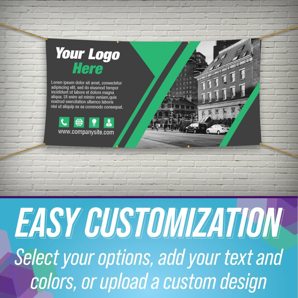Custom 13oz & 18oz Vinyl Banner Single or Double Sided / 2 Sided by FSG Creative. Indoor/Outdoor Vinyl Banner for