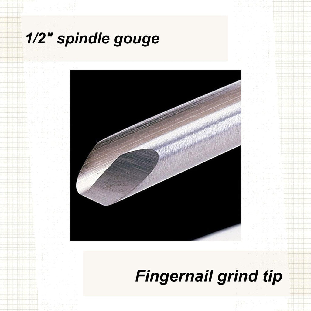 #840FH-1/2 Fingernail Spindle Gouge Lathe Tool 18 1/4" Overall Length 840FH-1/2