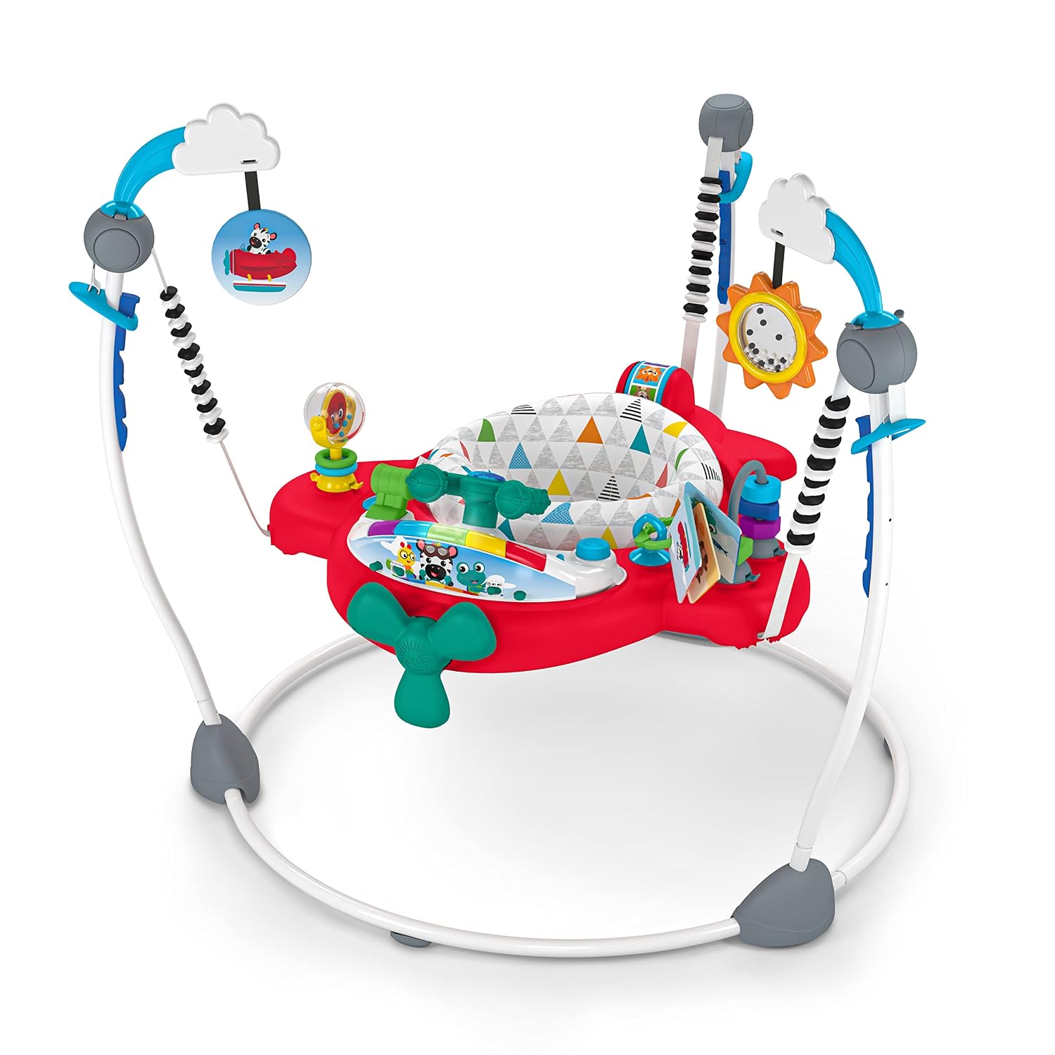 Ocean Explorers Airplane Adventure 2-in-1 Interactive Baby Jumper Activity Center with Lights Ages 6 Months +, Max