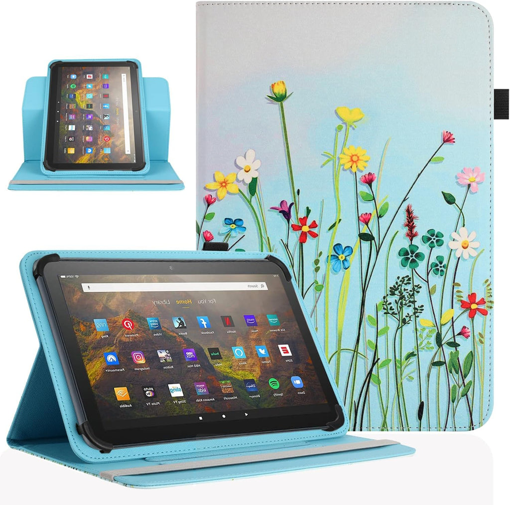 Universal 7 inch 8 inch Tablet Case,360 Degree Rotatable Kickstand Multiple Viewing Stand Case Cover for 7.0" 7.9"