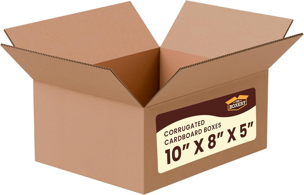 10"x8"x5" Corrugated Cardboard Boxes 25-Pack