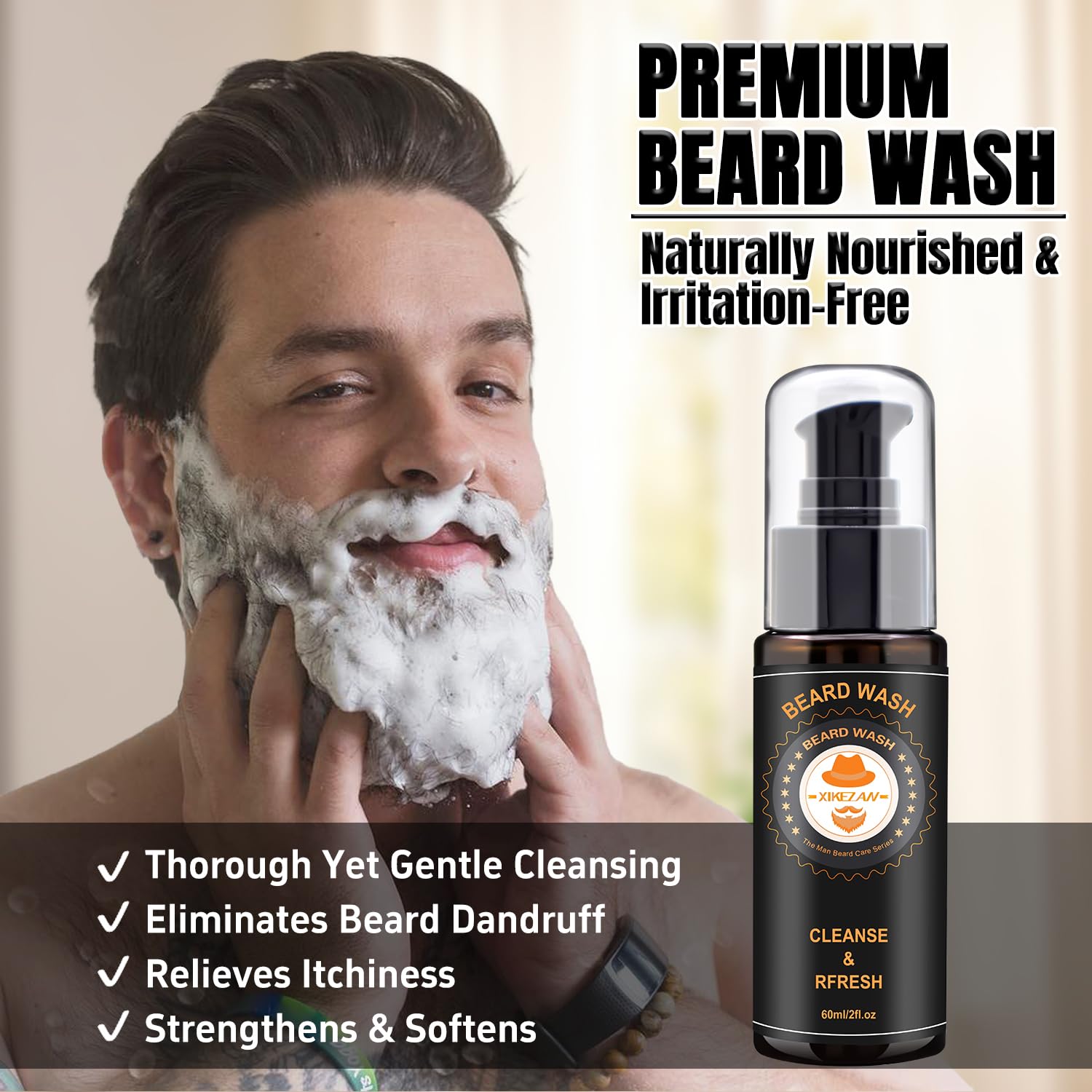 Beard Kit Gifts for Men Grooming/Care-Soften,Soothe Beard GoodScent | Mens Gift Set Birthday Valentines Fathers