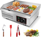 110V 3000W 22" Electric Griddle Grill for Home Commercial,Adjustable Temp