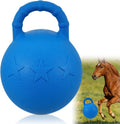 10 Horse Polo Ball with Handle,Fruit-Scented Horse Stall Toys Blast-Resistant Slow-Rebound Rubber Jolly Ball for