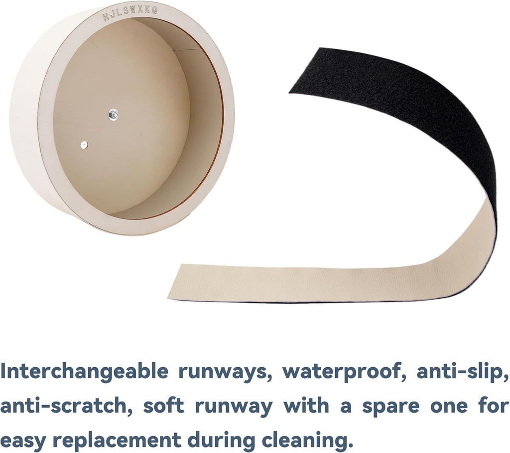 12 inch Wall Mount Wooden Hamster Wheel，Removable Washable Track
