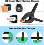 Green Screen Backdrop Kit, 6.5x5 Ft FT T-Shape Stand for Photography | Portable Green Screen Kit,4 Clamps, Carrying