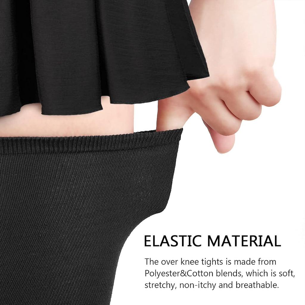 Extra Long High Thigh Socks Striped Over Knee Thin Tights Long Stocking