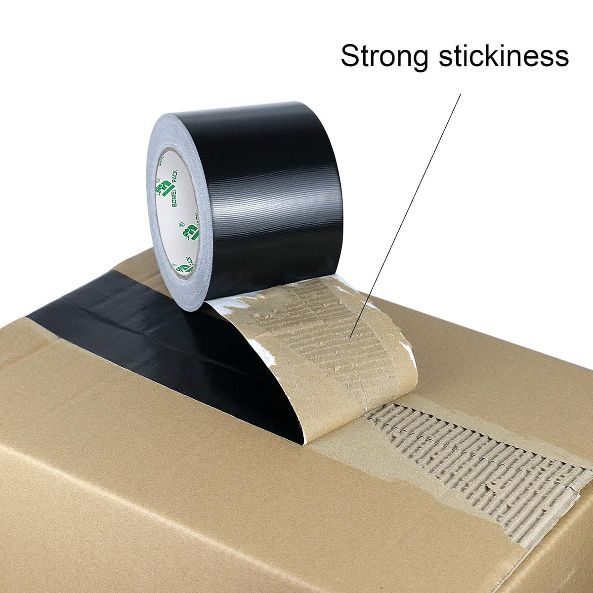 1Pack 4inch Duct Tape Heavy Duty Waterproof Black 9Mil 20Yds