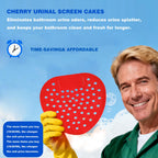 20 Packs Urinal Screen Deodorizer, Cherry Scented Urinal Pads