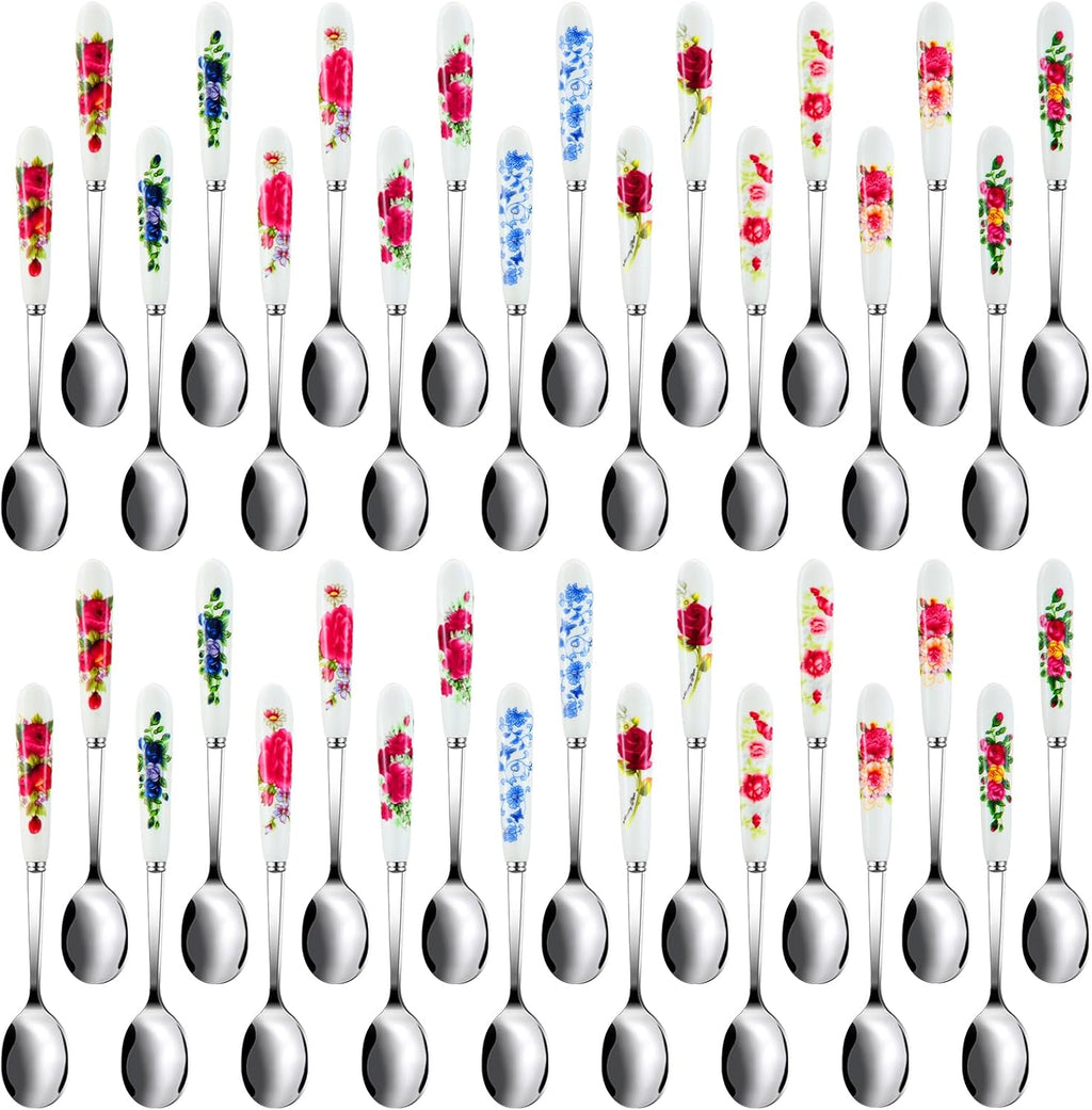 36 Pcs Ice Tea Spoon for Tea Party, for Small Coffee Stir Spoons Bar