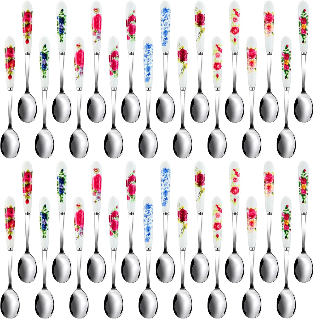 36 Pcs Ice Tea Spoon for Tea Party, for Small Coffee Stir Spoons Bar