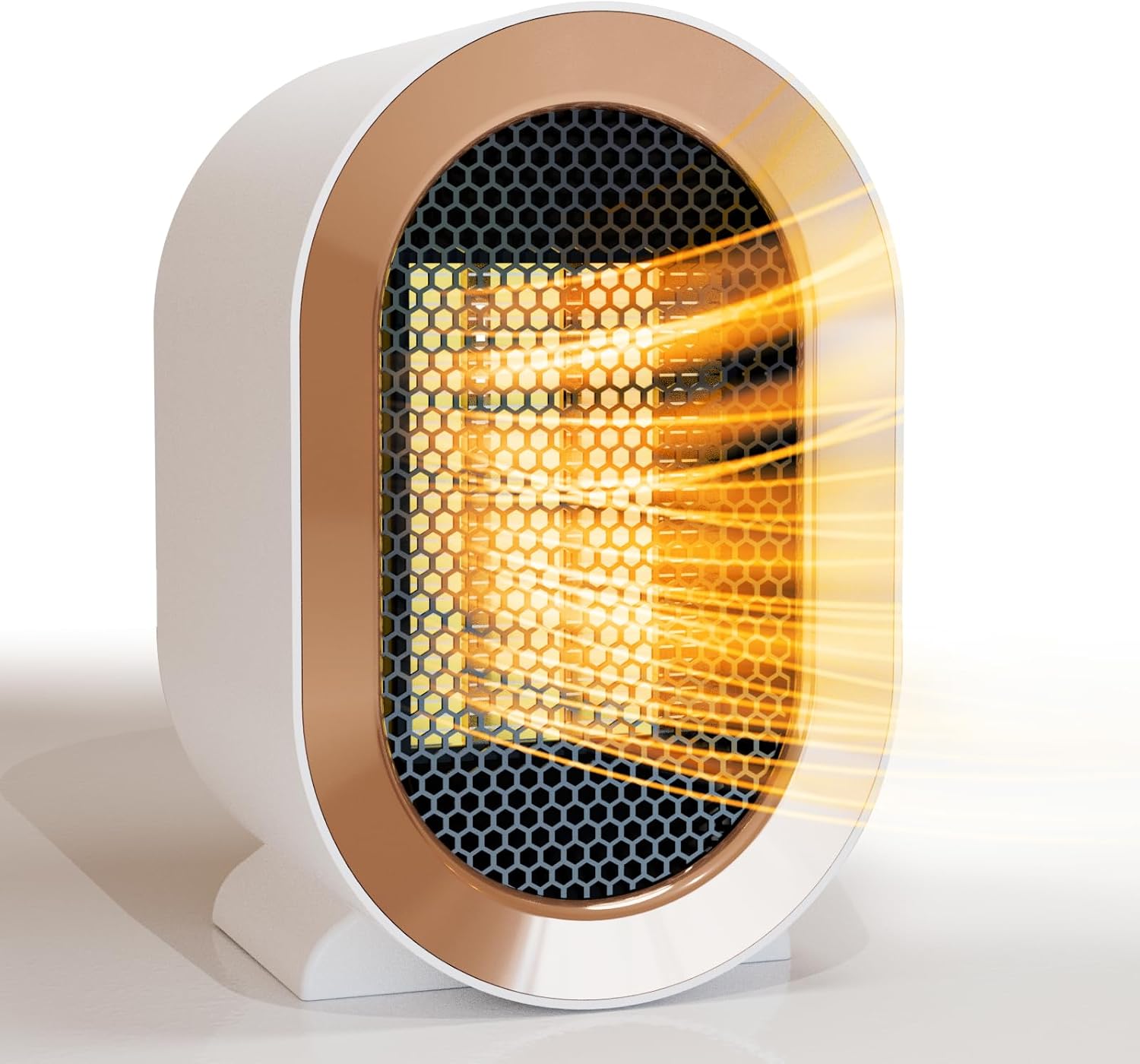 Indoor Electric Portable Space Heater, 1200W Personal Desk Heater, Fast Quiet Heating Ceramic with Thermostat for