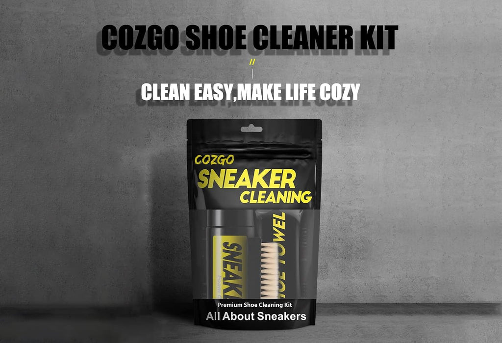 Shoe Cleaner Kit for Sneaker, Water-Free Foam Sneaker Cleaner 5.3Oz with Shoe Brush and Shoe Cloth,Work on Most Shoes