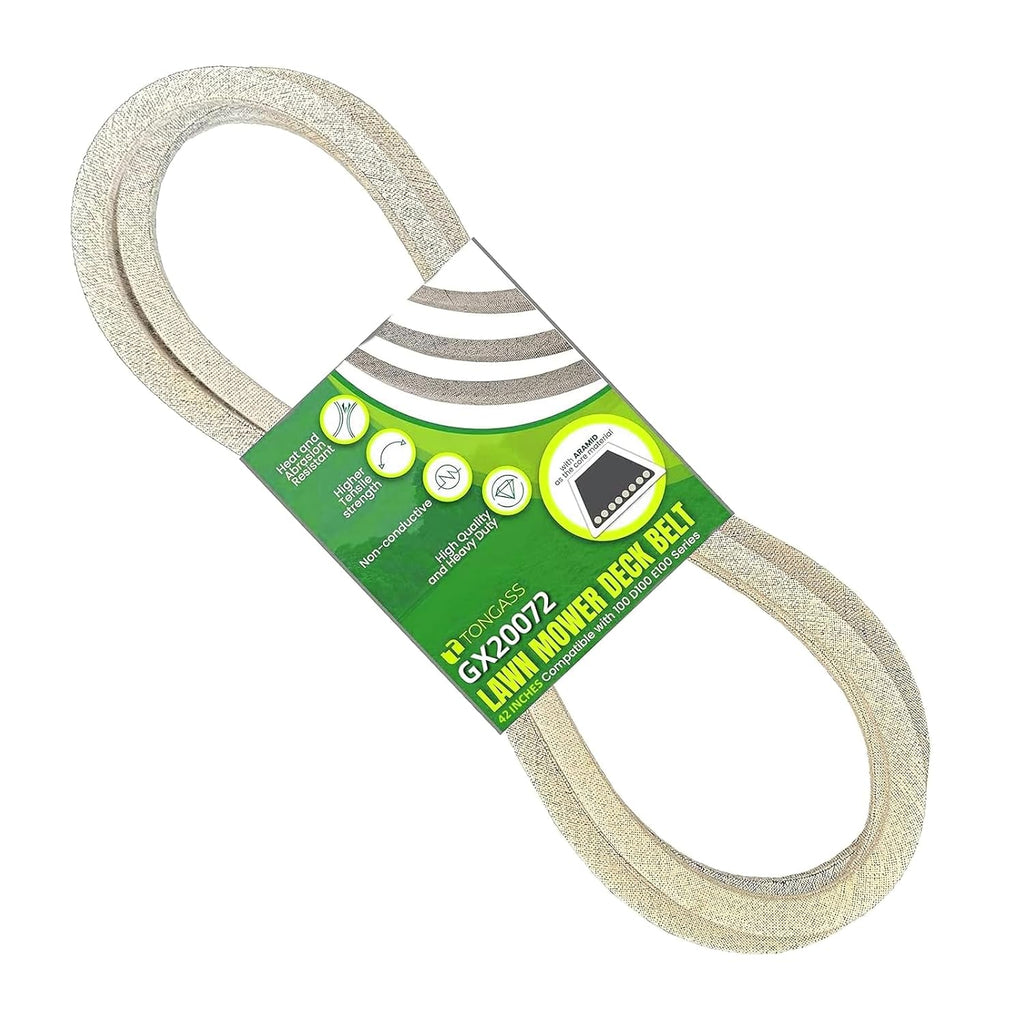 42" Lawn Mower Deck Belt Compatible with JohnDeere Lawn Mower Replaces Part Number GX20072 Flat Belts GY20570 Deck
