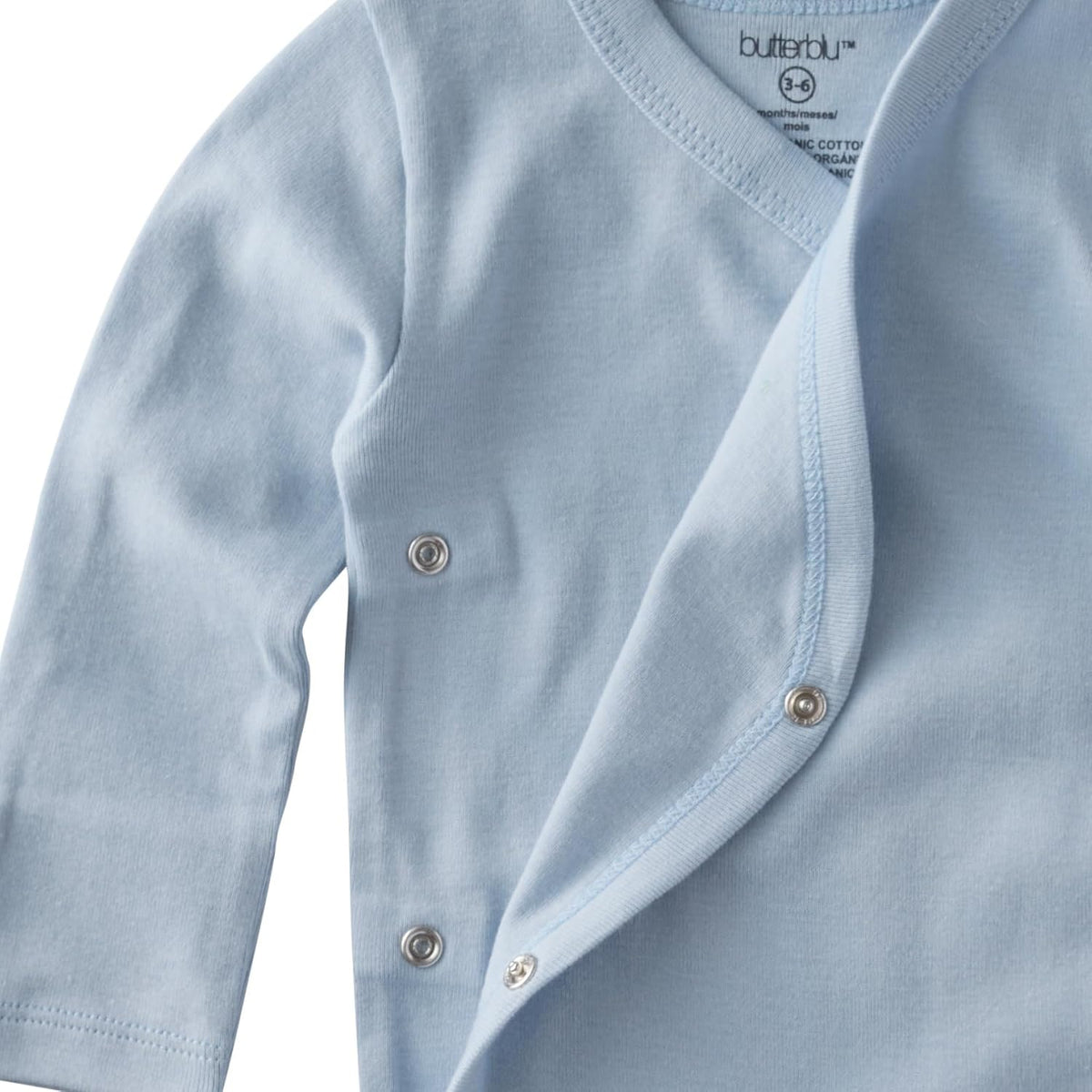 Sterling 3-Pack Side Snap Long Sleeve Bodysuits 100% Cotton