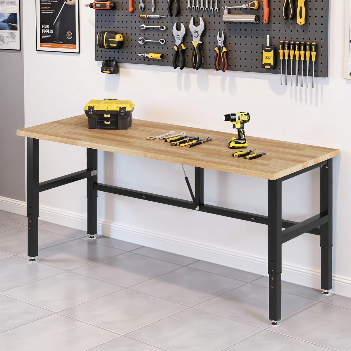 60" Adjustable Folding Workbench