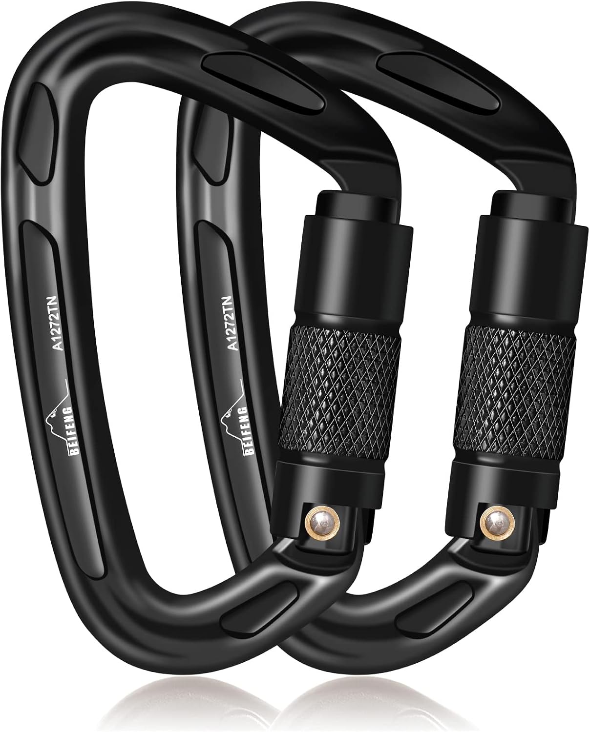 25KN Auto Locking Carabiner - UIAA Certified Heavy Duty Climbing Carabiners for Rock Climbing, Camping, Rappelling