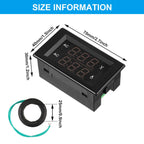 Frienda AC Amp Meter 500v 200a, Digital Dual Display, 2 Pieces