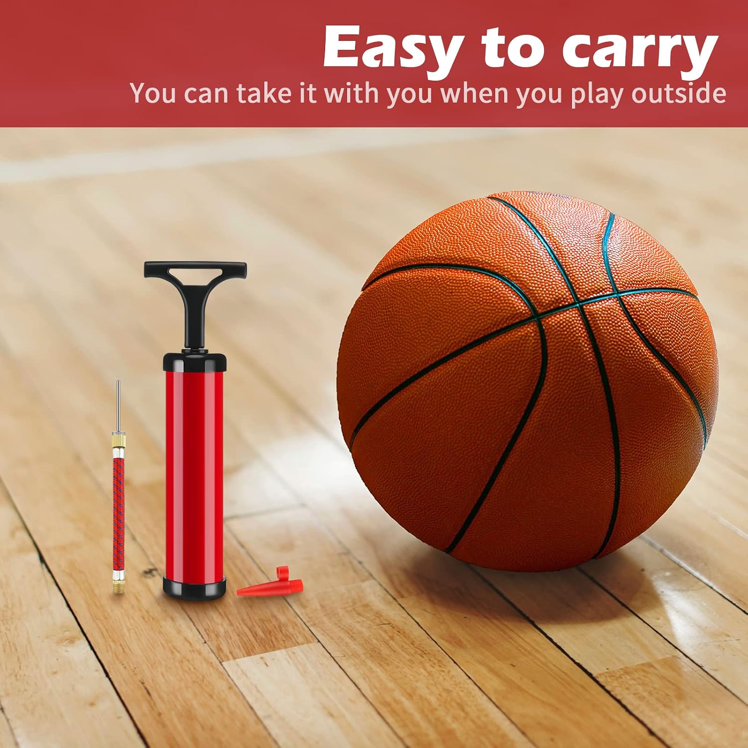 10 Pcs Ball Pump for Sports Balls Pump with Needle and Extension Hose Bulk for Basketball Football Soccer Volleyball