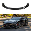 4PCS Universal Car Front Bumper Lip Body Kit Splitter Spoiler Diffuser Protector - Gloss Black,Black Tongue